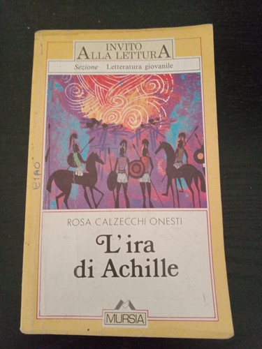 Libro ira achille - libro, l'ira